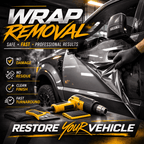 Aged Vinyl Removal (5+ Years) - Folsom Wrap & Detail | Car Wraps, Ceramic Coating & PPF in Folsom, CA