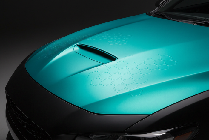 Embossed Hood Vinyl Wrap