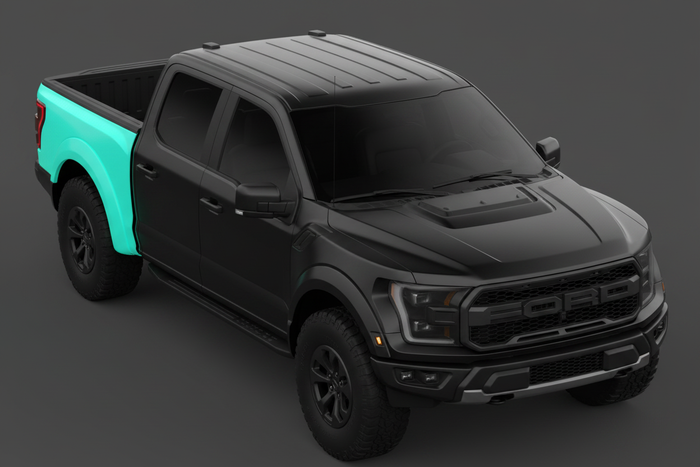 Bed Side Panel/Quarter Panel Vinyl Wrap (Per)
